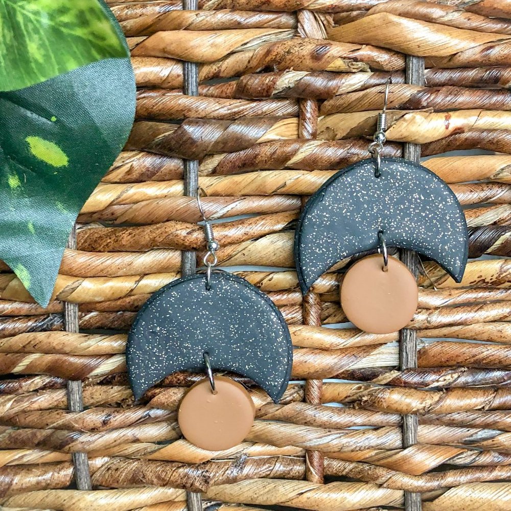 Sparkly Handmade Polymer Earrings